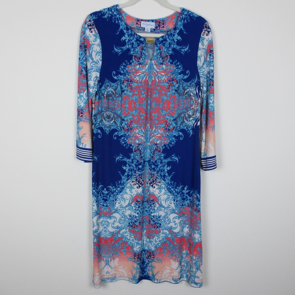 K. Jordan, Maxi Dress Fun Beachy Print, Size 12